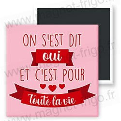 Magnet frigo mariage