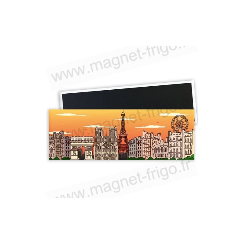 Magnet frigo panorama Paris