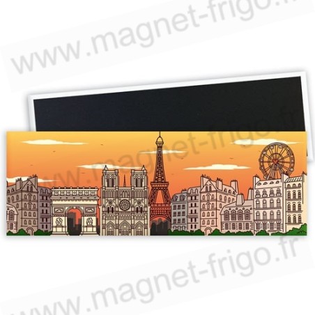 Magnet frigo panorama Paris