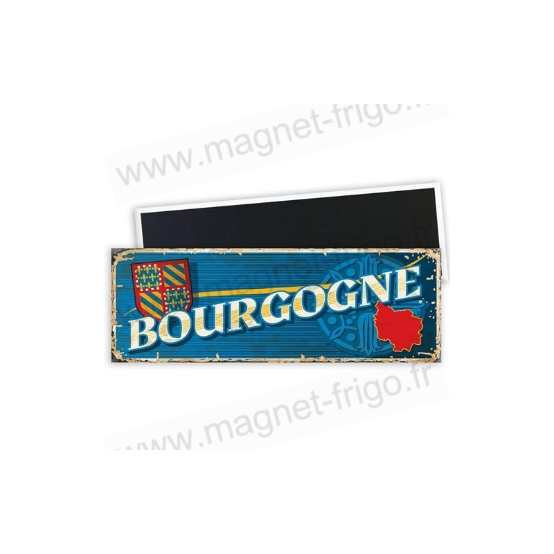 Magnet déco plaque Bourgogne