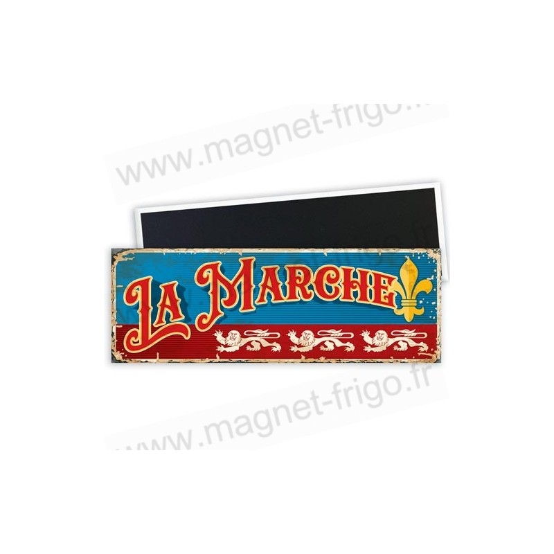 Aimant frigo La Manche style plaque