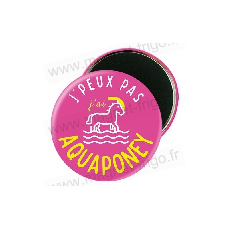 Magnet J'Peux pas J'ai Aqua Poney