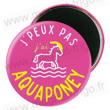 Magnet J'Peux pas J'ai Aqua Poney